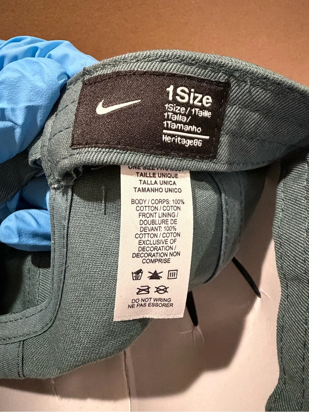 NIKE Unisex Green Solid Baseball Cap Hat, Adjustable One Size Casual